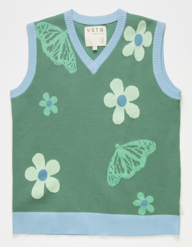 VSTR Mens Floral Sweater Vest image number 1