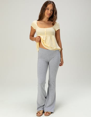 TILLYS Womens Crossover Flare Pants Primary Image