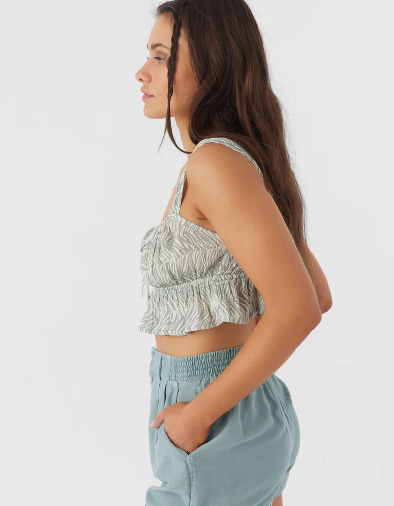 O'NEILL Gabbie Zebra Texture Womens Crop Top image number 2