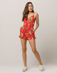 MIMI CHICA Lemon Tie Back Womens Romper image number 4