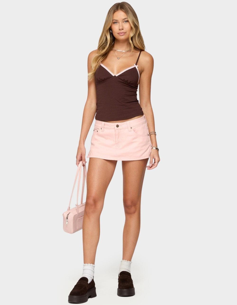 EDIKTED Ruelle Contrast Frill Tank Top image number 3