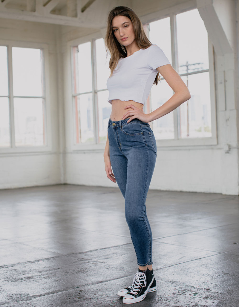 RSQ Mid Rise Medium Blast Womens Jeggings image number 2