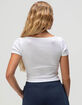 BOZZOLO Womens Boat Neck Tee image number 4
