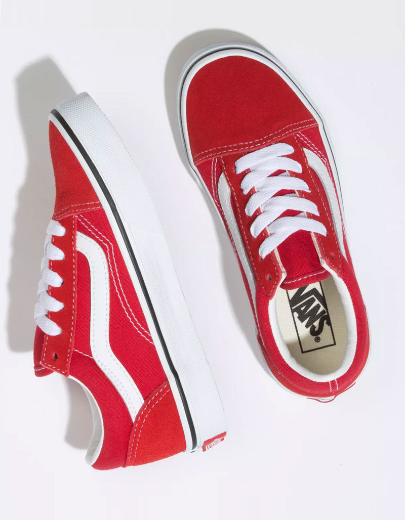 VANS Old Skool Kids Racing Red Shoes image number 1