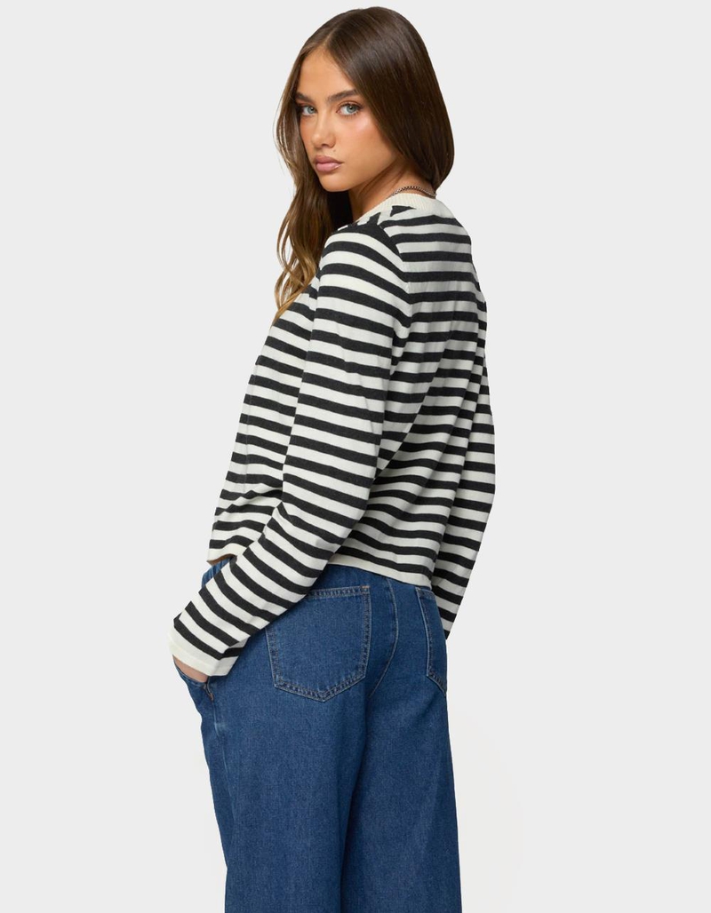 EDIKTED Jenie Split Front Knit Cardigan image number 2