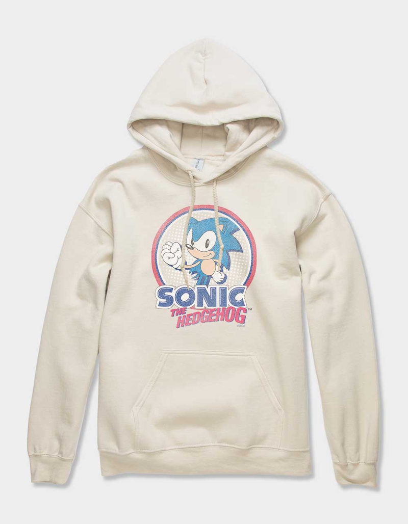SONIC THE HEDGEHOG Circle Distressed Unisex Hoodie image number 0
