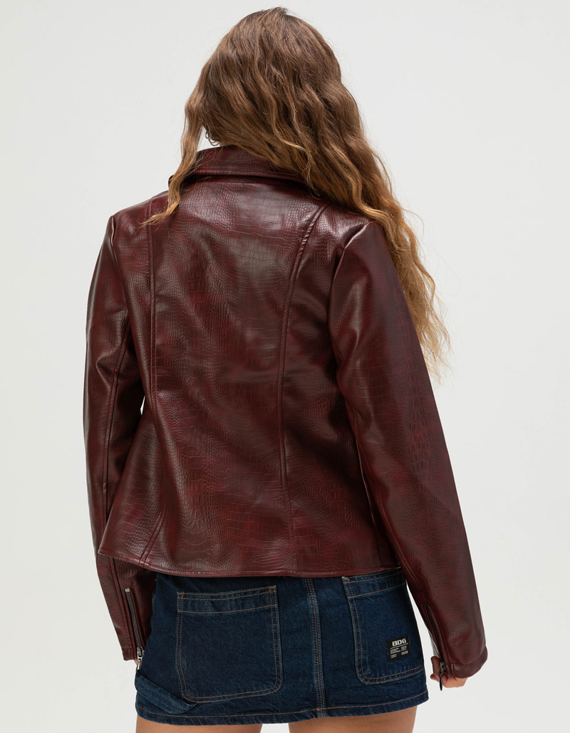 BDG Urban Outfitters Womens Fitted Faux Leather Jacket image number 3