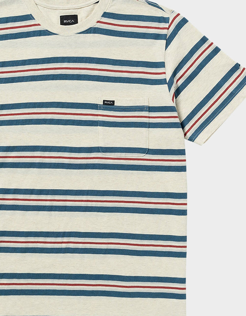 RVCA Magnolia Mens Stripe Pocket Tee image number 1