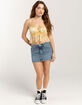 RSQ Womens Lace Inset Floral Babydoll Top image number 2