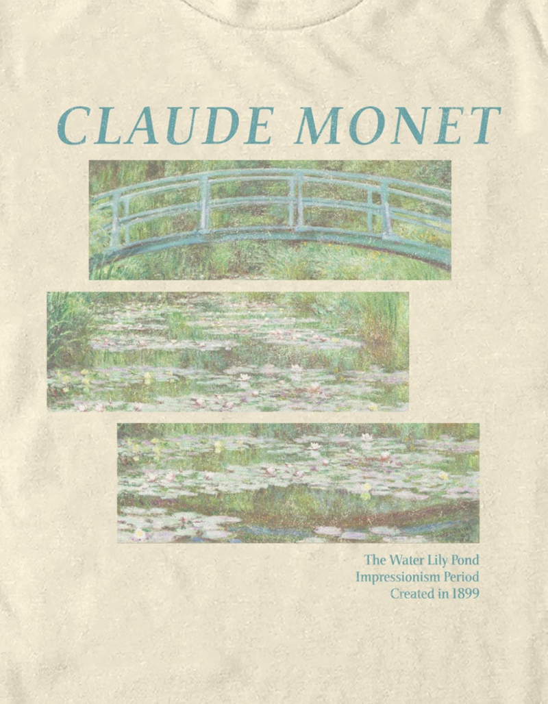 MONET Lily Pond Panels Unisex Tee image number 1
