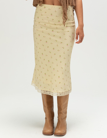 NECTAR CLOTHING Ditsy Floral Womens Midi Skirt Alternative Image