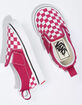 VANS Toddler Checkerboard Slip-On Velcro Shoes image number 2