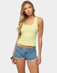 EDIKTED Harlowe Ribbed Racerback Tank Top image number 1