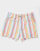 RSQ Mens Multi Stripe 5'' Swim Shorts image number 2