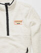 CONVERSE Mens 1/2 Zip Sherpa Sweatshirt image number 2