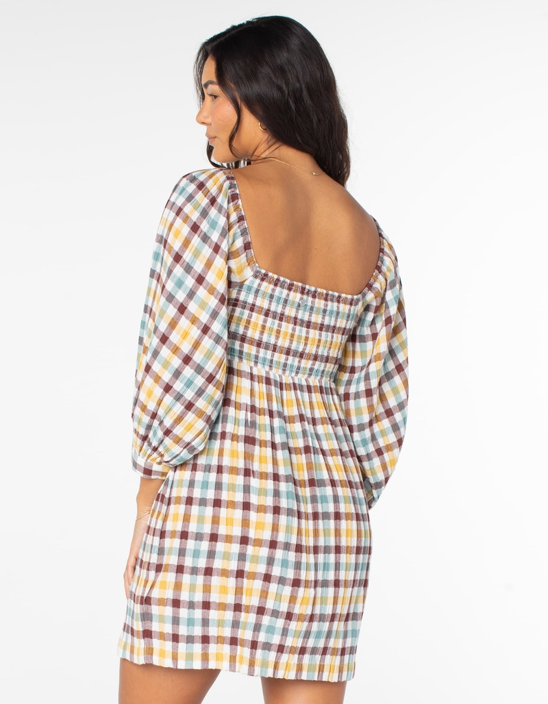 ROXY Moonlight Shores Plaid Dress image number 2