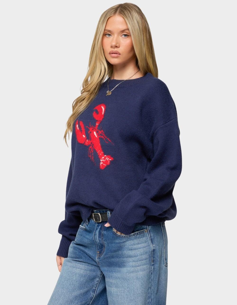 EDIKTED Don't Be Shellfish Knit Sweater image number 1