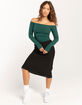 RSQ Womens Off Shoulder Long Sleeve Top image number 2
