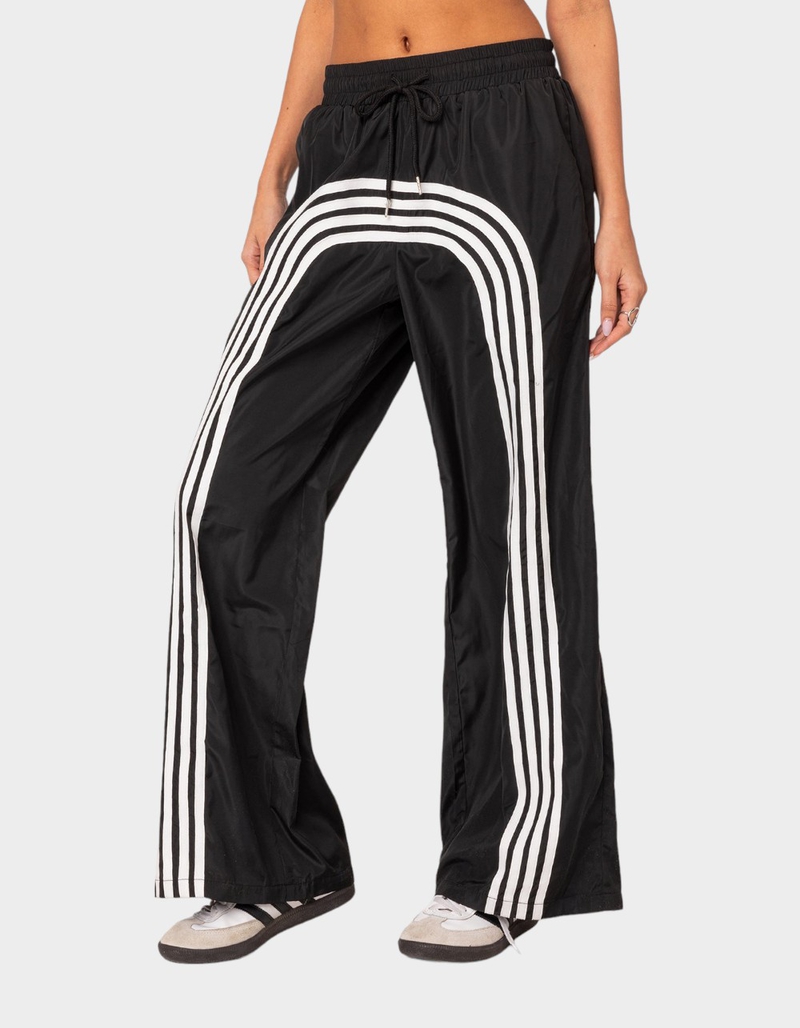 EDIKTED Wilda Striped Nylon Track Pants image number 2