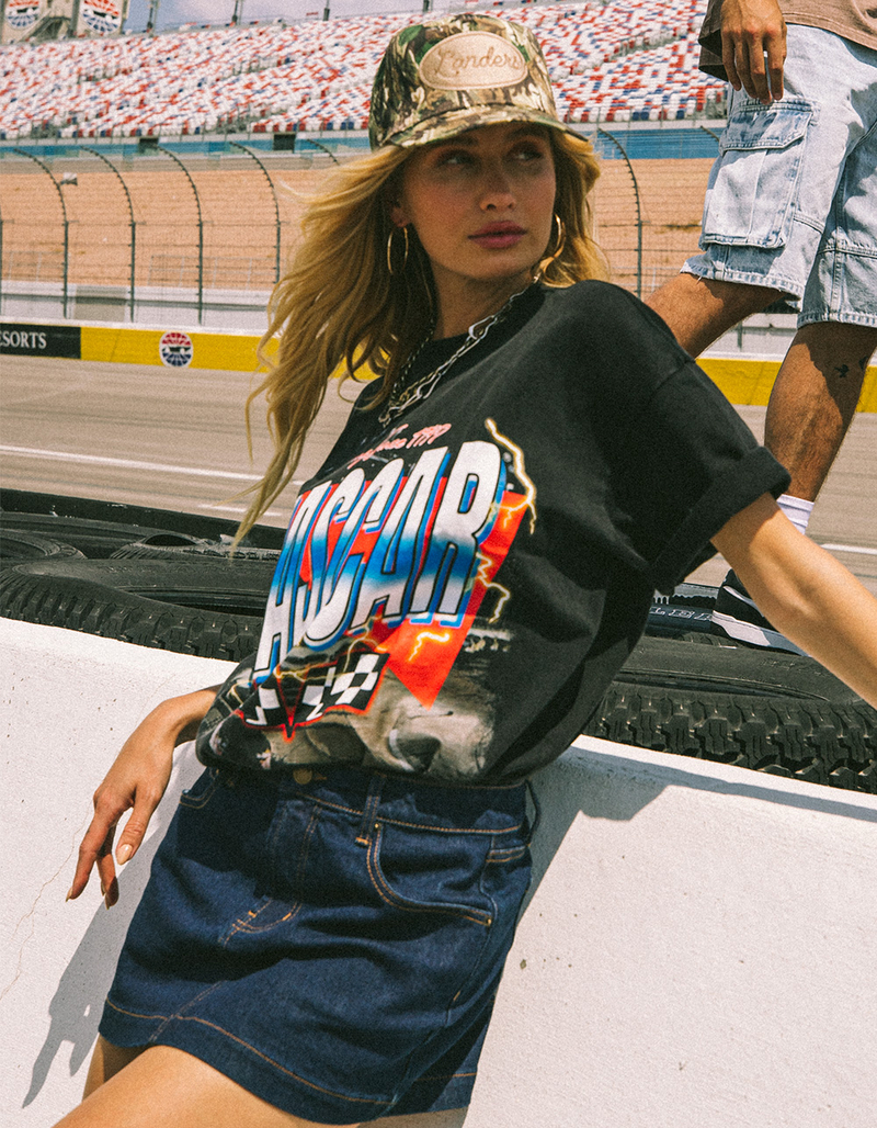 TILLYS x NASCAR Racing Flag Mens Boxy Tee image number 2