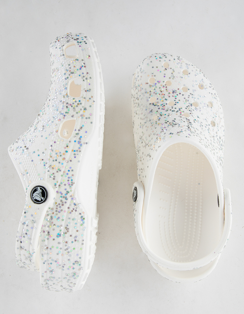 CROCS Classic Starry Glitter Womens Clogs image number 4