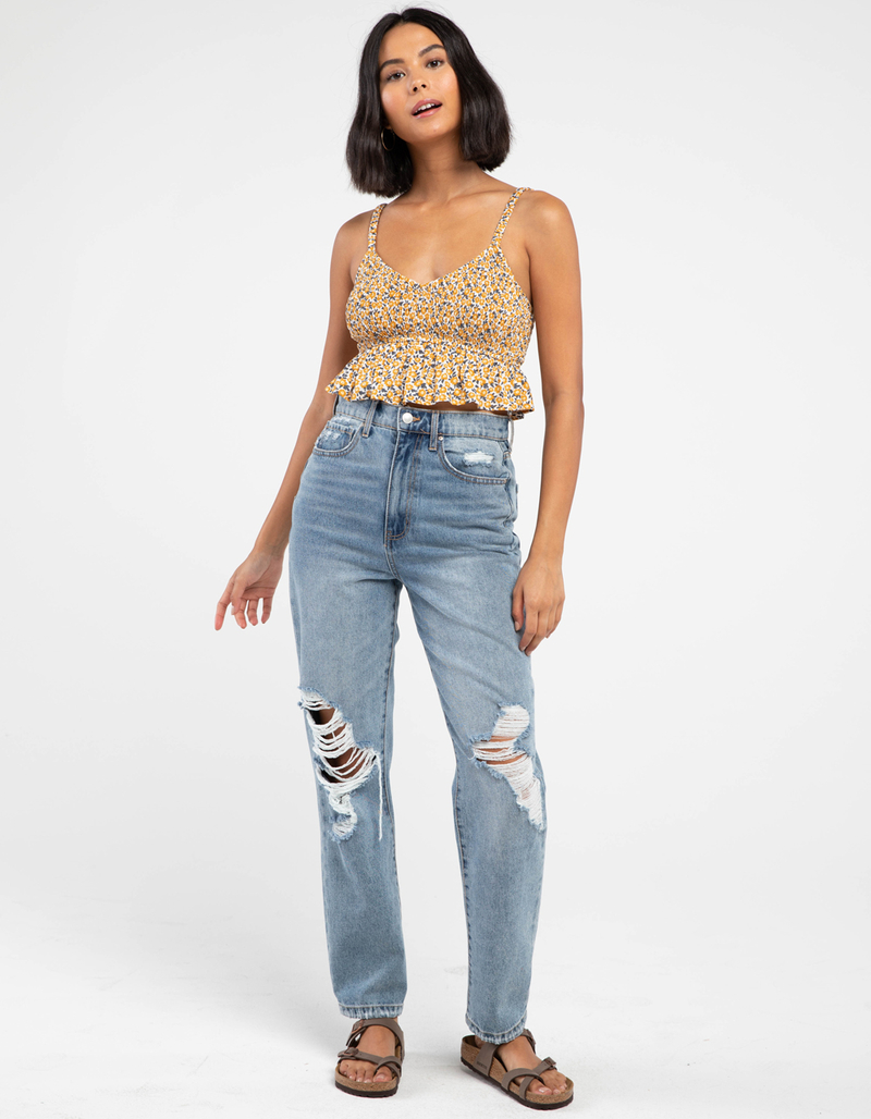 RSQ Floral Womens Babydoll Top image number 5