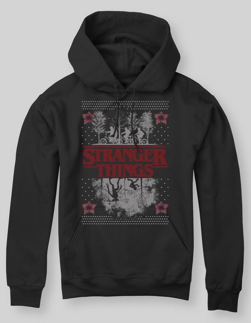 STRANGER THINGS Upside Down Holiday Unisex Hoodie image number 0