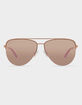 DIFF EYEWEAR Tate Rose Gold Cherry Blossom Mirror Sunglasses image number 2