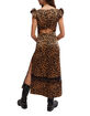 FREE PEOPLE Foolish Heart Leopard Print Midi Dress image number 5