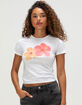 RIOT SOCIETY Hibiscus Womens Baby Tee image number 1