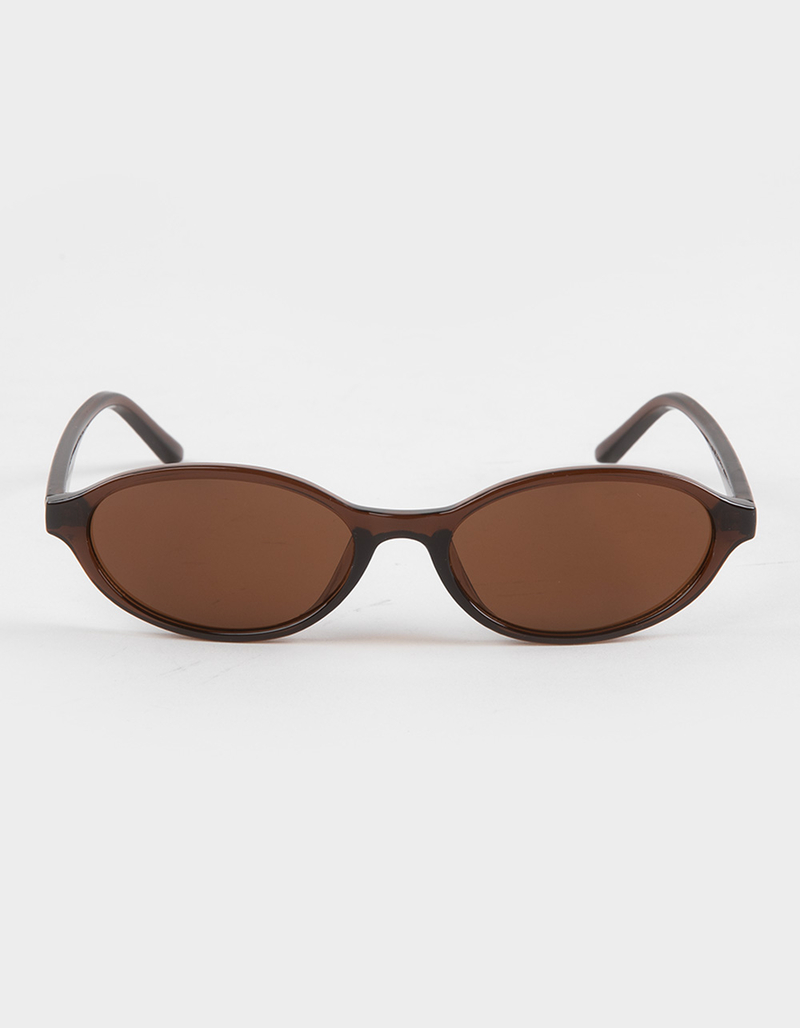RSQ Slim Oval Plastic Sunglasses image number 1
