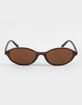 RSQ Slim Oval Plastic Sunglasses image number 2