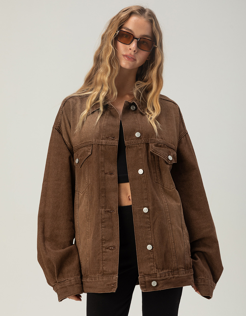 RSQ Womens Oversized Denim Jacket image number 0