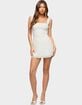 EDIKTED Nairobia Textured Mesh Mini Dress image number 1