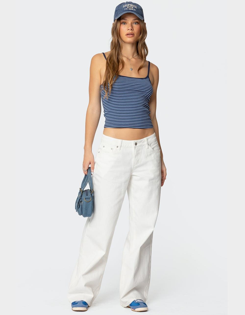 EDIKTED Miller Striped Tank Top image number 1