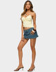 EDIKTED Nealie Gathered Asymmetric Wrap Top image number 4