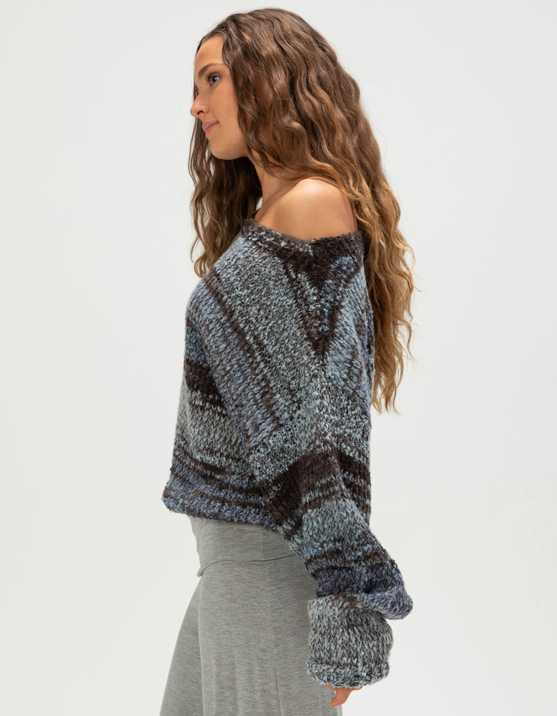 RSQ Womens Space Dye Sweater image number 2