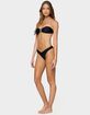 EDIKTED Starfish Ruched Bikini Bottoms image number 4