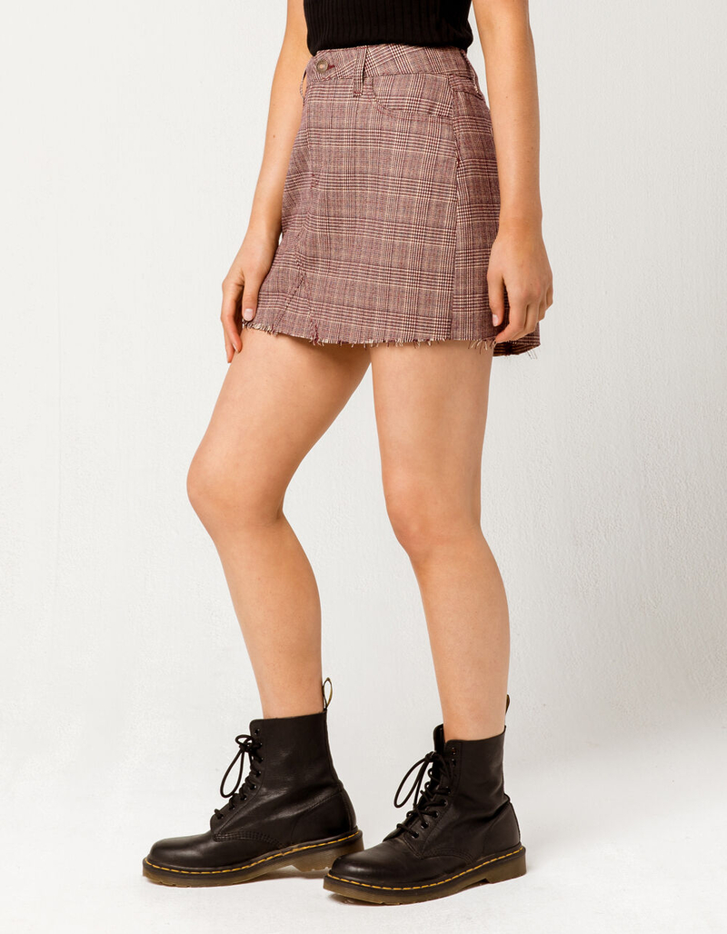 SKY AND SPARROW Plaid Mini Skirt image number 1
