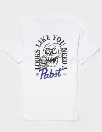 PABST BLUE RIBBON Looks Like Pabst Skull Unisex Tee Primary Image
