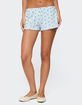 EDIKTED Camden Floral Pointelle Shorts image number 1
