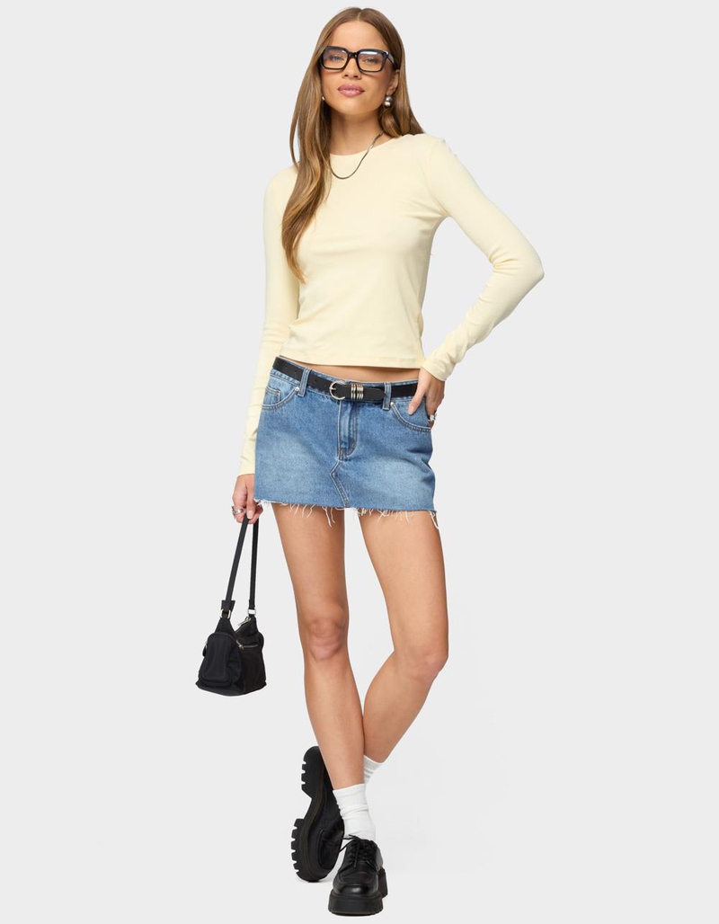 EDIKTED Micah Denim Mini Skirt image number 4