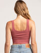 FULL TILT Seamless Chevron Womens Crop Tank Top image number 3