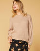 WEST OF MELROSE Turn Knit Up Womens Keyhole Sweater image number 1