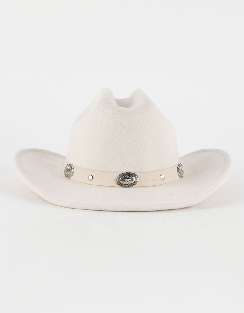 Concho Stud Trim Womens Cowboy Hat image number 0