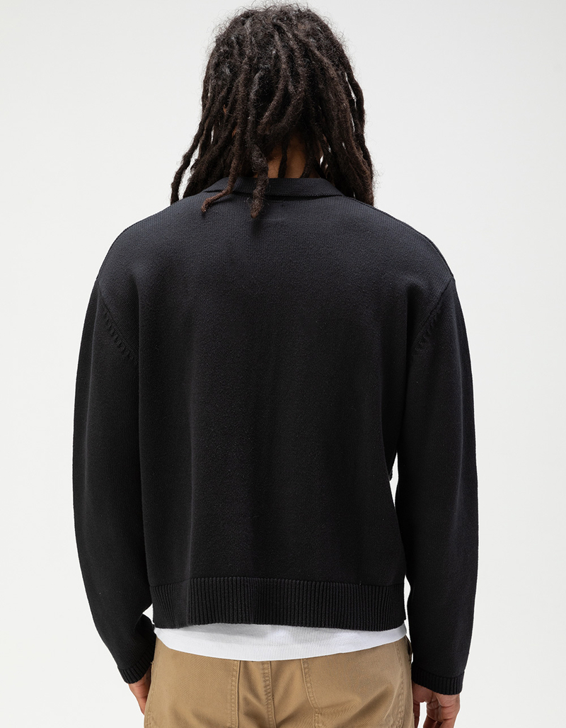 sphere polo sweater / black main image 1