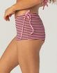 DAMSEL Womens Stripe Micro Cover Up Shorts image number 3
