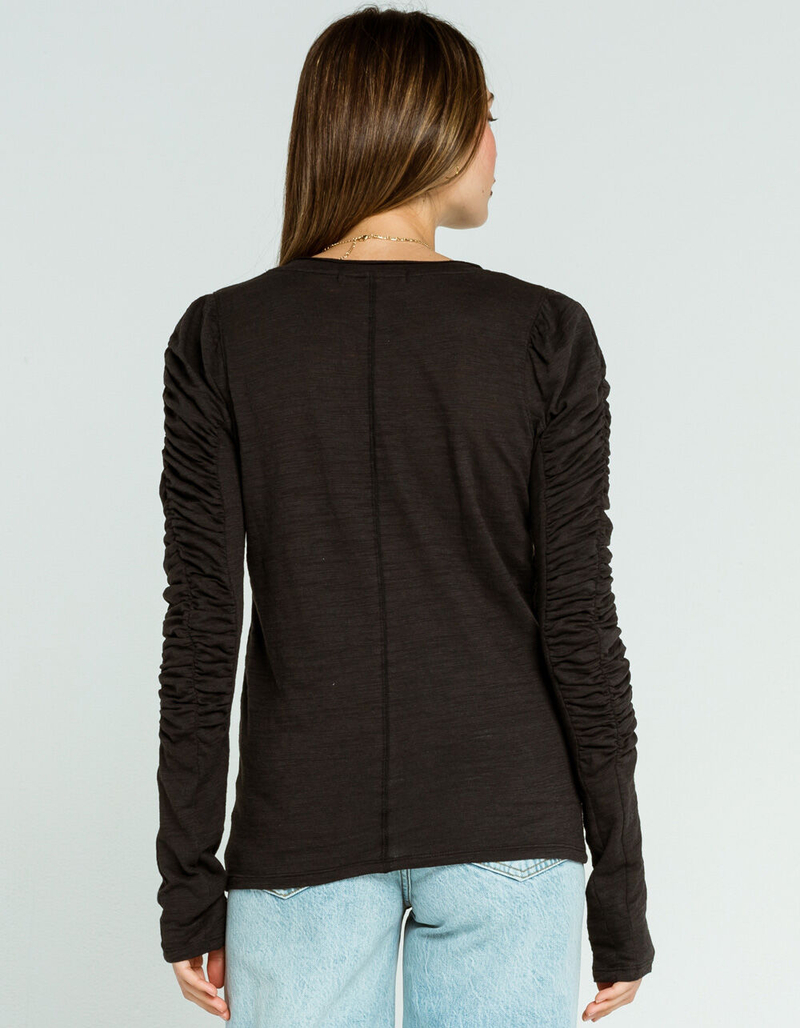 FREE PEOPLE Natasha Womens Black Tee image number 2