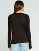 FREE PEOPLE Natasha Womens Black Tee image number 3
