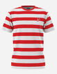 VANS x Where's Waldo? Stripe Mens Pocket Tee image number 1